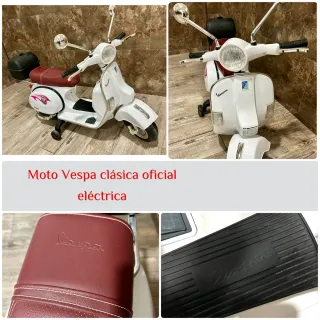 Moto Vespa Eléctrica Clásica Niños