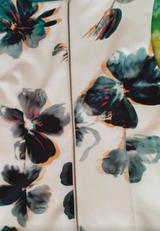 Vestito bianco floreale M&S Taglia 44