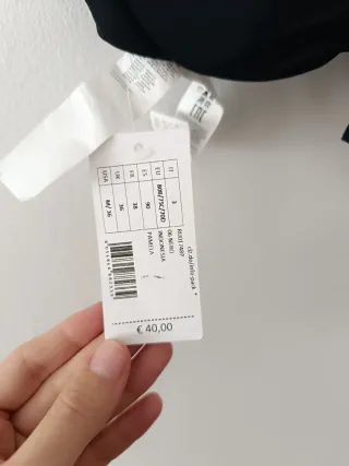 Nuovo Costume da Bagno Calzedonia Nero 90B