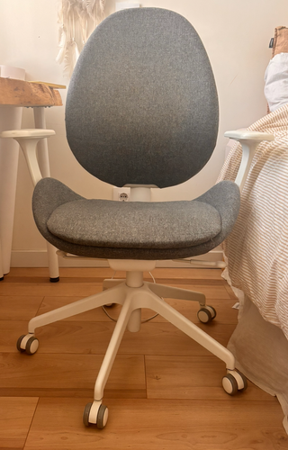 Silla de oficina IKEA Hattefjäll – gris/blanca
