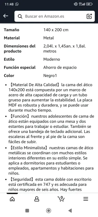 Litera Metálica VRYGLEN Negra