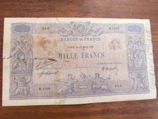Billete 1000 Francos Francia 1921