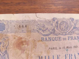 Billete 1000 Francos Francia 1921