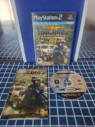 PS2 SOCOM 3 US NAVY SEALS ORIGINAL COMPLETO