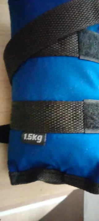 2 Tobilleras  o muñequera lastradas azules