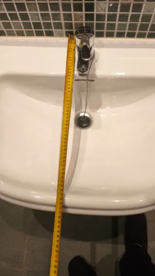 Lavabo de pie Roca blanco