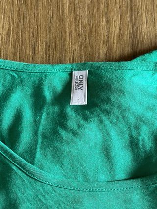 Maglia Only righe verdi e bianche 100% viscosa