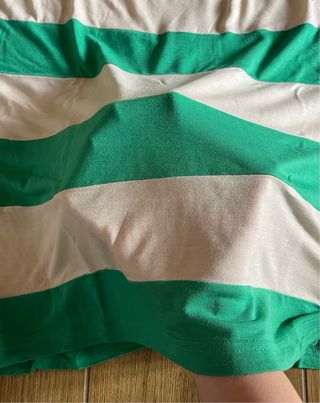 Maglia Only righe verdi e bianche 100% viscosa