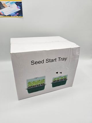 Nuevo:Kit semillero con tapa ventilada 12 bandejas