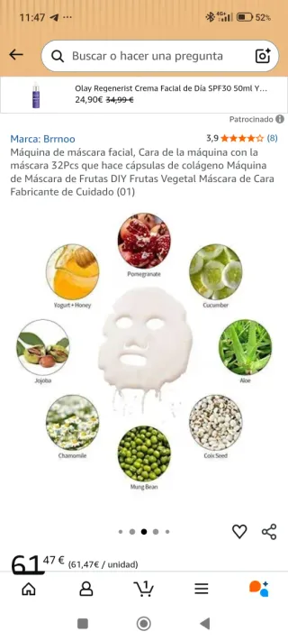 Máquina Mascarilla Facial DIY - Nueva