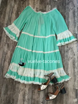 Vestido bordado con volantes ♡ SUMITRA * L/XL