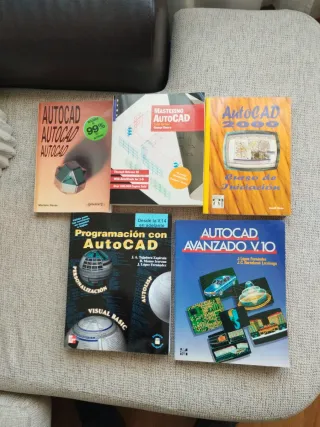 Lote libros informática vintage. AutoCad