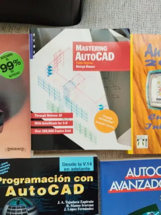 Lote libros informática vintage. AutoCad