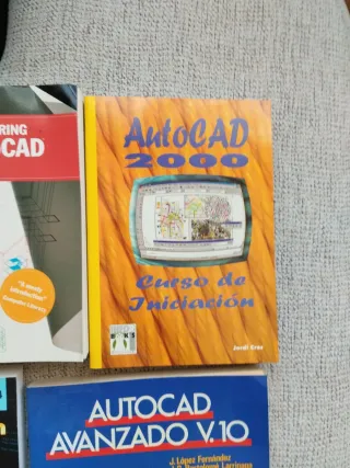 Lote libros informática vintage. AutoCad