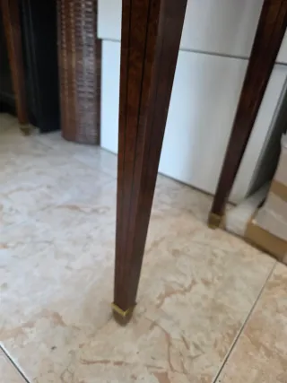 Escritorio antiguo madera con espejo