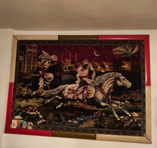 Tapiz decorativo tela multicolor