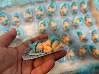 Recuerdo Baby Shower Muñeco Bebé Azul