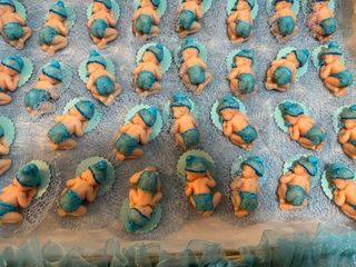 Recuerdo Baby Shower Muñeco Bebé Azul