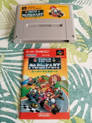 Super Mario Kart SNES + Manual