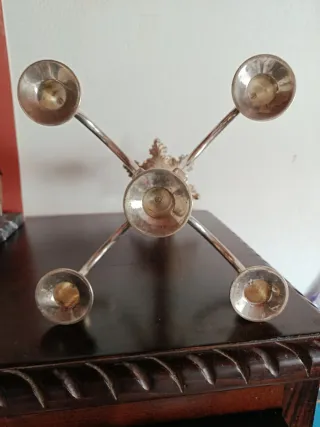 Candelabro Vintage 5 Brazos Metal