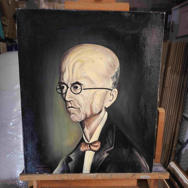 RAMON TIDOR CUADRO ACRILICO MANUEL DE FALLA