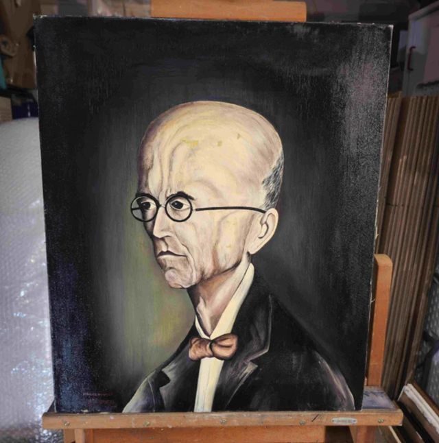RAMON TIDOR CUADRO ACRILICO MANUEL DE FALLA