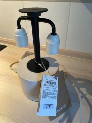 Lámpara Zara Home Beige/Negro