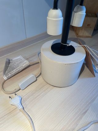 Lámpara Zara Home Beige/Negro