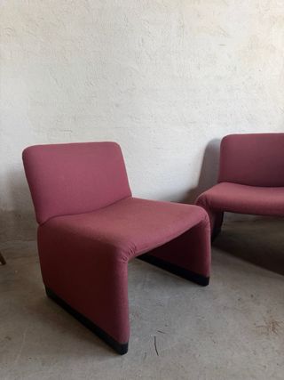 Juego de 3 sillones de tela