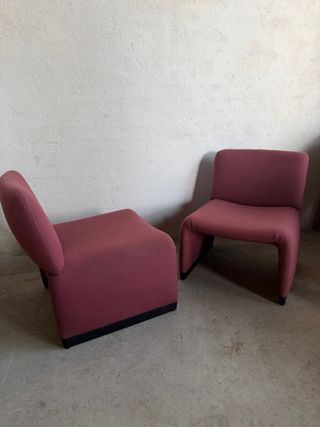 Juego de 3 sillones de tela