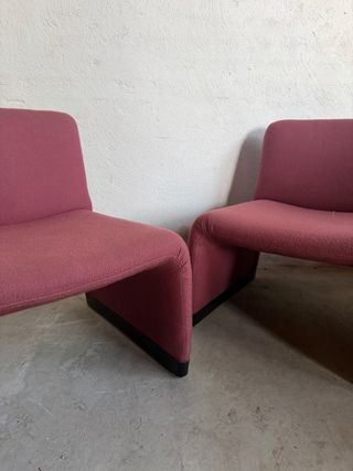 Juego de 3 sillones de tela