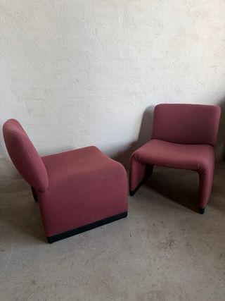 Juego de 3 sillones de tela