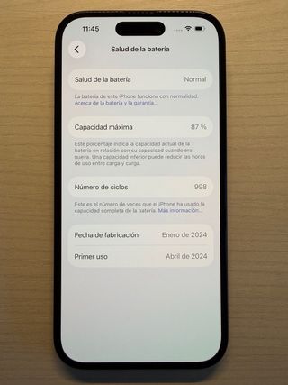 iPhone 15 128GB Negro Apple