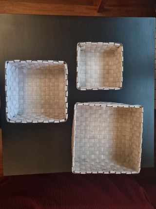 Set 3 Cestini Portaoggetti IKEA