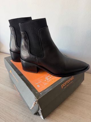 Botines calcetín negros