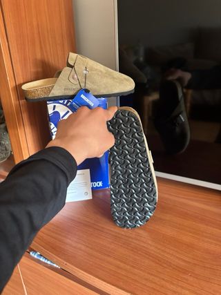 Zuecos Birkenstock Beige