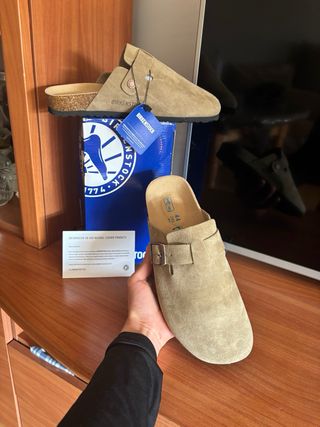 Zuecos Birkenstock Beige