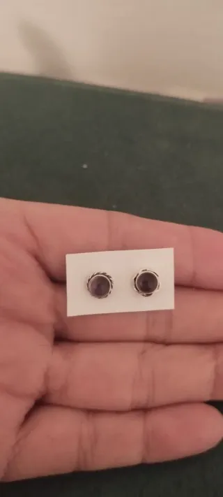 Pendientes Plata Ley Amatista