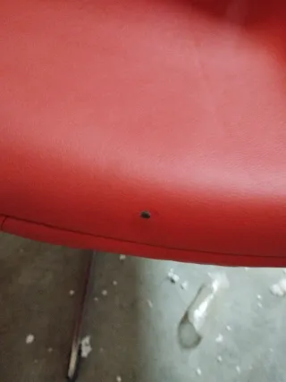 Silla Diseño Polipiel Roja