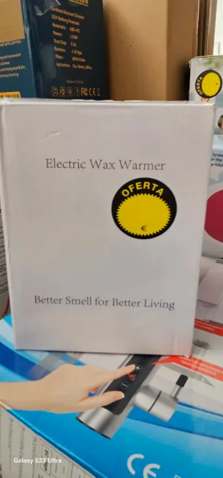 Calentador de cera LED con diseño de árbol