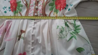 Vestido estampado floral manga larga