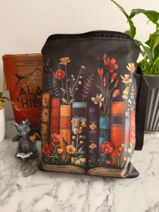 Funda para libros con diseño de flores