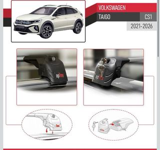 Barras de techo Volkswagen Taigo (2021-2026)