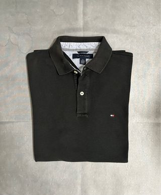 Polo Tommy Hilfiger nero taglia M