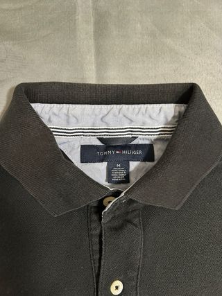 Polo Tommy Hilfiger nero taglia M