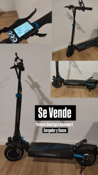 Patinete Smartgyro Rockway C + Cargador + Casco