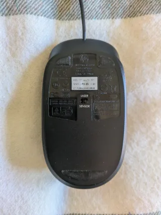 HP USB Laser Ratón 672654-001  con cable USB