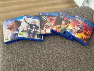 Lote Videojuegos PS4: FIFA, WWE, NBA