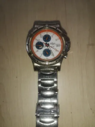 Reloj Camel Trophy Cronógrafo Naranja/Plata