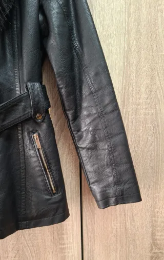 Cazadora Biker 3/4 cuello pelo desmontable TallaXL